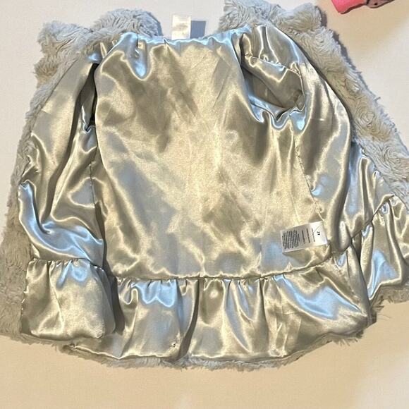 Outfit Bundle 2T - 4 Items - Fuzzy/Furry Jacket, Jeans, Happy Face PJs, Swimsuit - Picture 5 of 8